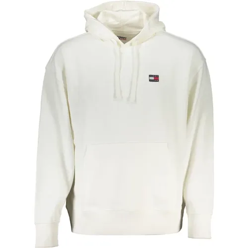 Kapuzenpullover Weiß Logo Applikation , Herren, Größe: 2XL - Tommy Hilfiger - Modalova