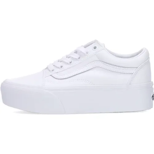 Weiße Old Skool Stackform Sneakers , Damen, Größe: 36 1/2 EU - Vans - Modalova