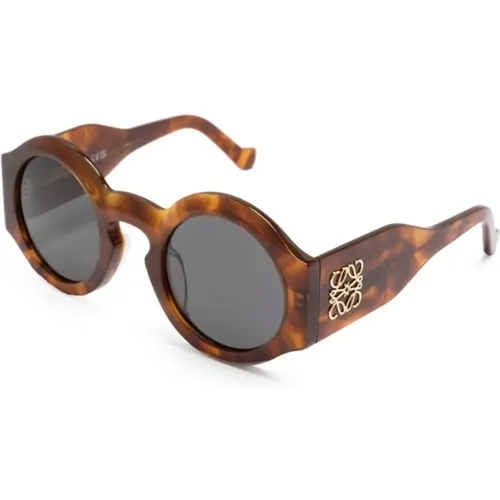Braun/Havana Sonnenbrille, vielseitig und stilvoll , Damen, Größe: 49 MM - Loewe - Modalova