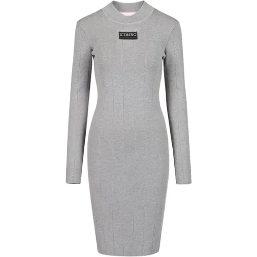 Elegant Stretch Viscose Dress , Damen, Größe: XS - Iceberg - Modalova