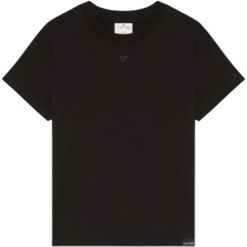 T-Shirt - Größe: L , Damen, Größe: L - Courrèges - Modalova
