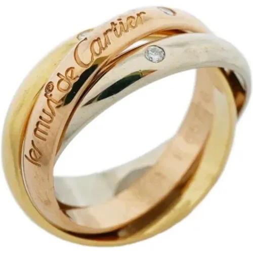 Pre-owned Rose Gold rings , female, Sizes: ONE SIZE - Cartier Vintage - Modalova