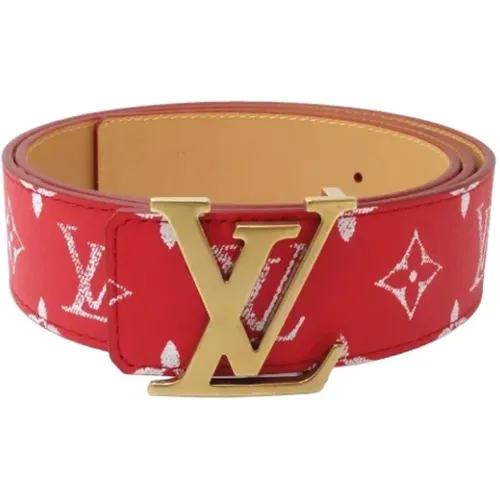 Pre-owned Leather belts , female, Sizes: ONE SIZE - Louis Vuitton Vintage - Modalova