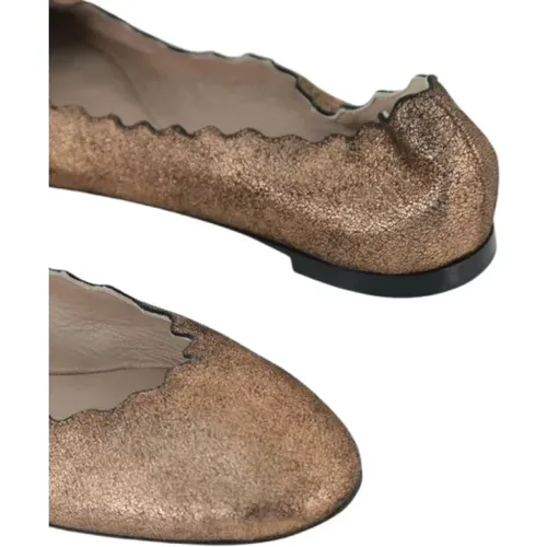 Leather Flats , female, Sizes: 5 1/2 UK - Chloé Pre-owned - Modalova