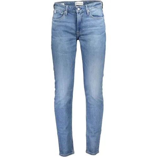 Slim Taper Jeans Wascheffekt , Herren, Größe: W31 L32 - Calvin Klein - Modalova