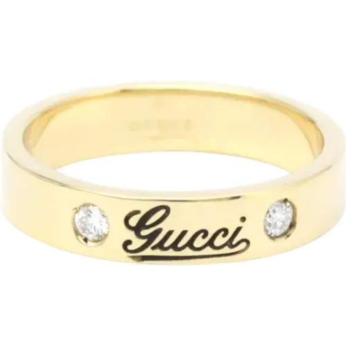 Pre-owned Gold rings , female, Sizes: ONE SIZE - Gucci Vintage - Modalova