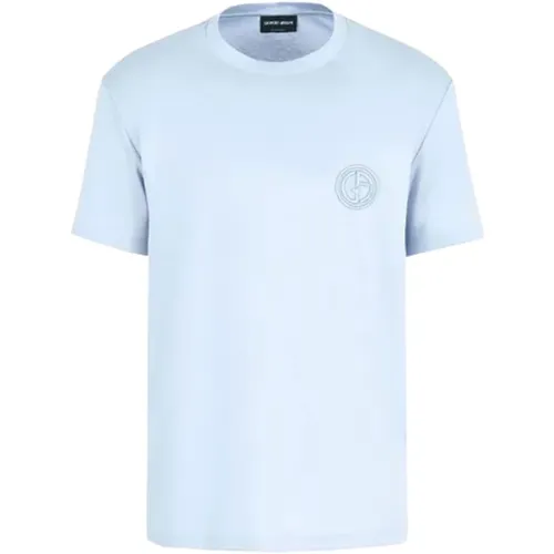 Uaoq T-Shirt - Stilvoll und Bequem , Herren, Größe: L - Giorgio Armani - Modalova