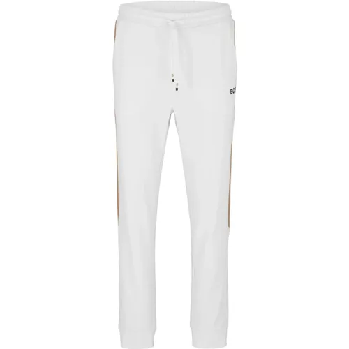 Pant with Elastic Waistband and Bicolored Bands , male, Sizes: XL, M, S, L - Hugo Boss - Modalova