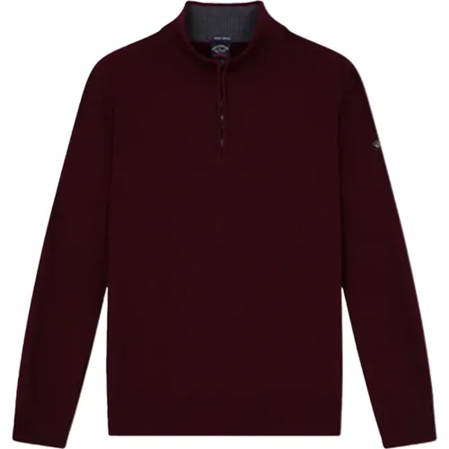 Bordeaux Sweaters by Maglia , male, Sizes: M, L - PAUL & SHARK - Modalova
