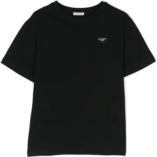 Nero T-Shirt,Optisches Weißes Tshirt - Dolce & Gabbana - Modalova
