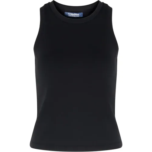 Schwarzes Cima Top , Damen, Größe: L - Max Mara - Modalova