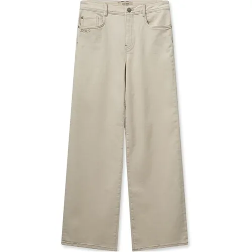 Wide Trousers , female, Sizes: W26, W29, W30, W27 - MOS MOSH - Modalova