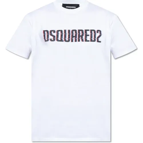 Printed T-shirt , male, Sizes: M, L - Dsquared2 - Modalova