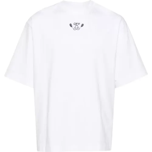 Off , Weiße Arrows T-shirt Polo , Herren, Größe: M - Off White - Modalova