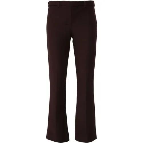 Rote Umanito Hose Slim Fit , Damen, Größe: S - Max Mara - Modalova