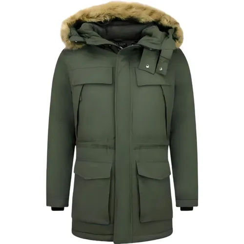 Long Winter Jackets - Parka Jackets Men - Pi-891G , male, Sizes: L, S, XL, M - Enos - Modalova