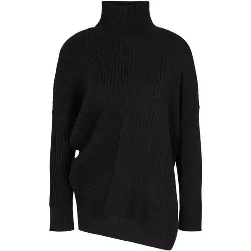 Schwarzer Rollkragenpullover Aw24 , Damen, Größe: M - Armani Exchange - Modalova