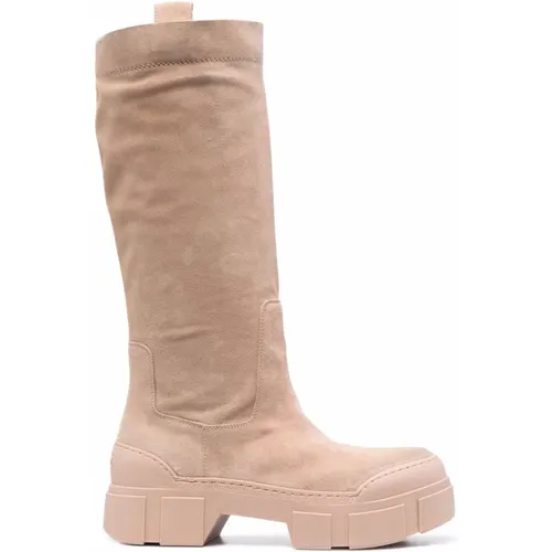 Braune Casual Hohe Stiefel für Frauen , Damen, Größe: 37 EU - Vic Matié - Modalova