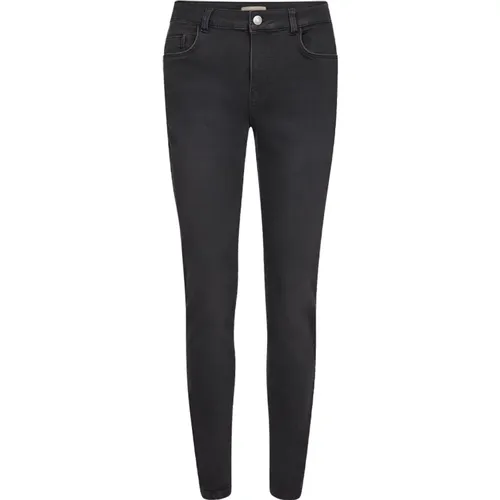 Casual Slim-Fit Jeans mit Zoom-Detail , Damen, Größe: W30 - Soyaconcept - Modalova