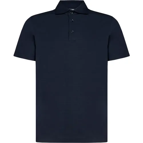 Stilvolles Blaues Polo-Shirt für Männer - Malo - Modalova