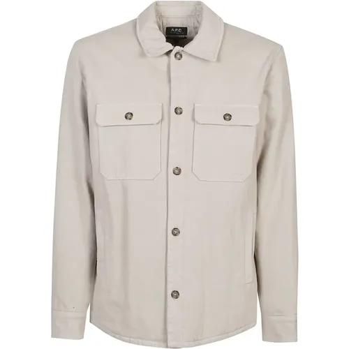 Taupe Bae Jacket , male, Sizes: L, S, M - A.p.c. - Modalova