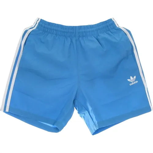 Sky Rush Swim Shorts with 3 Stripes , male, Sizes: XL, XS, 2XL - Adidas - Modalova