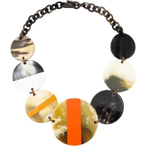 Colorful Circle Necklace , female, Sizes: ONE SIZE - Antonelli Firenze - Modalova