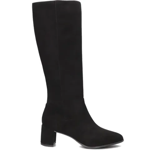 Schwarze Wildleder Stiefel für Damen , Damen, Größe: 40 EU - Lina Locchi - Modalova