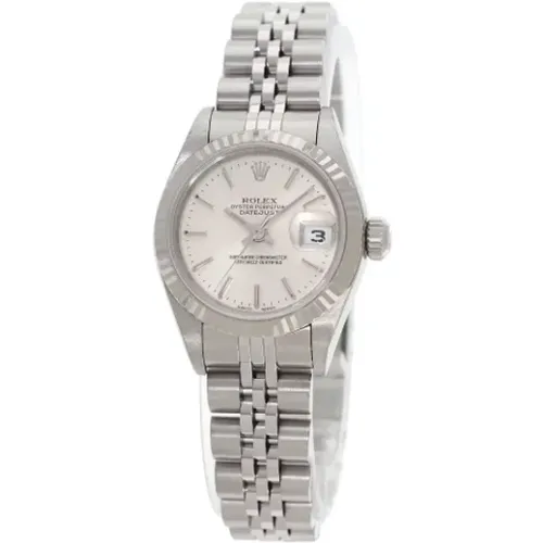 Pre-owned Stainless Steel watches , female, Sizes: ONE SIZE - Rolex Vintage - Modalova