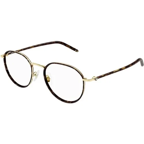 Goldene Sonnenbrille hebt deinen Stil - Montblanc - Modalova