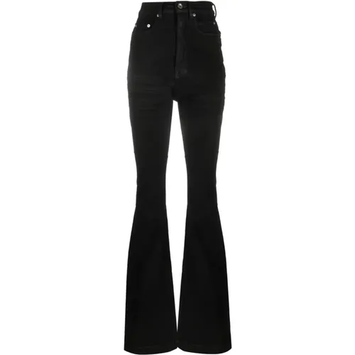 High Waist Jeans with Clic Five Pockets , female, Sizes: W29, W25, W26, W27, W28, W30 - Rick Owens - Modalova