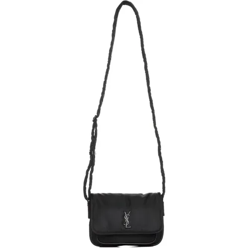 Schwarze Niki Messenger Kleine Tasche - Saint Laurent - Modalova