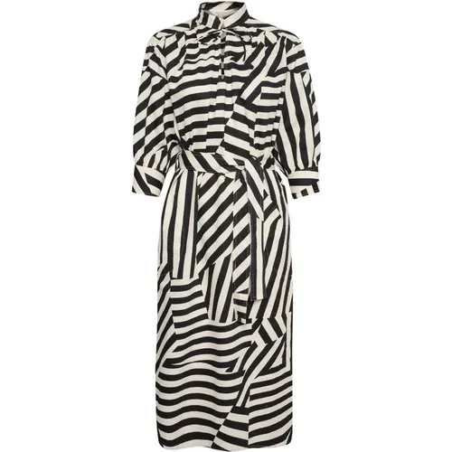 Enapw Dr Dresses 30308468 Deconstructed Stripe , female, Sizes: 2XS, 2XL - Part Two - Modalova