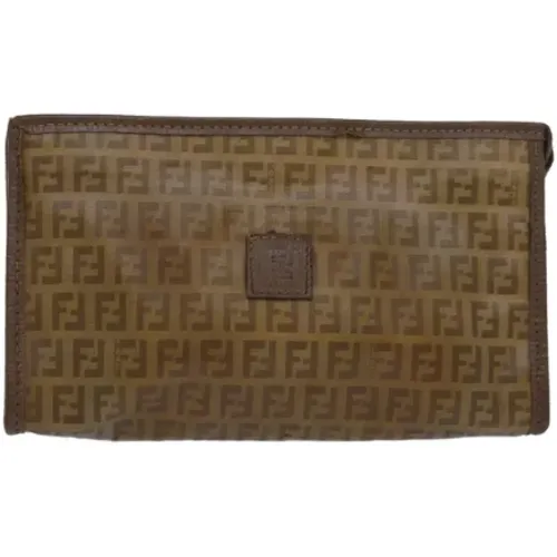 Pre-owned Canvas clutches , female, Sizes: ONE SIZE - Fendi Vintage - Modalova