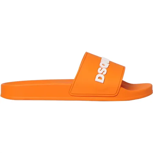 Stylish Slide Sandals for Men , male, Sizes: 8 UK - Dsquared2 - Modalova