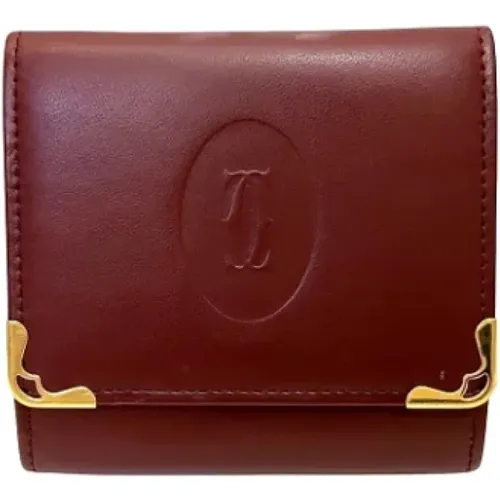 Pre-owned Leather wallets , female, Sizes: ONE SIZE - Cartier Vintage - Modalova