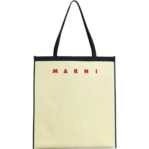 Color Block Shoulder Bag , male, Sizes: ONE SIZE - Marni - Modalova
