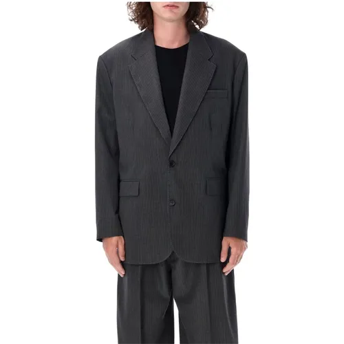 Monobreast Blazer Anthracite Grey , male, Sizes: M - Acne Studios - Modalova