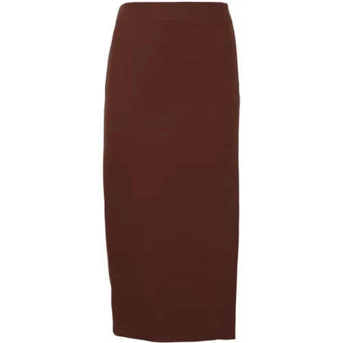 Overlapping Slit Skirt , female, Sizes: S, XS - SPORTMAX - Modalova