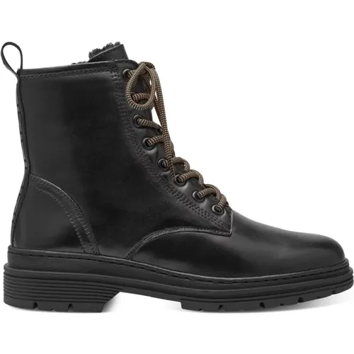 Schwarze Geschlossene Booties , Damen, Größe: 36 EU - tamaris - Modalova