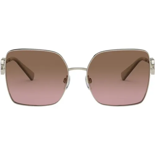 Klassische Schwarze Sonnenbrille , Damen, Größe: 59 MM - Valentino - Modalova