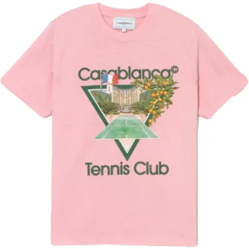 Tennis Club Icon T-Shirt , Herren, Größe: L - Casablanca - Modalova