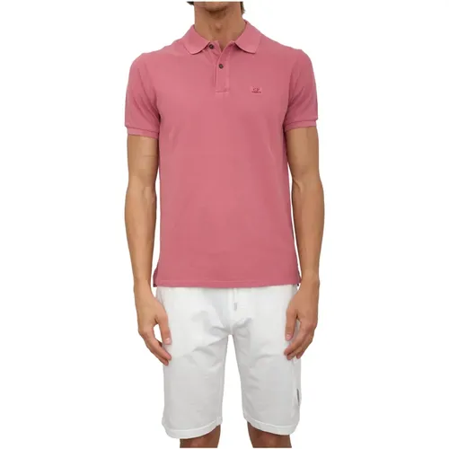 Klassisches Poloshirt in Verschiedenen Farben , Herren, Größe: M - C.P. Company - Modalova