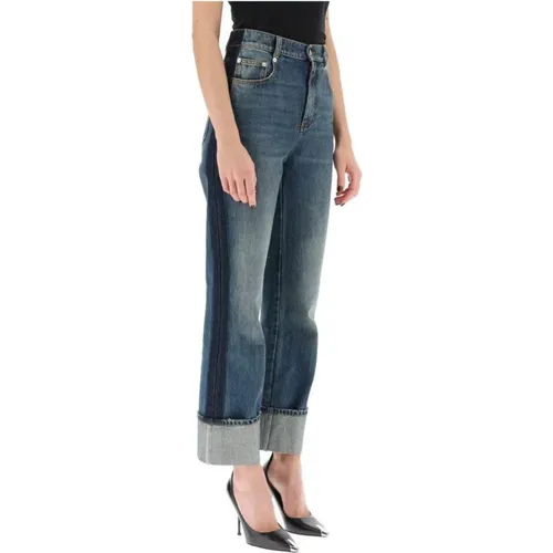 Baggy Boyfriend Straight Jeans , female, Sizes: W25, W27, W26 - alexander mcqueen - Modalova