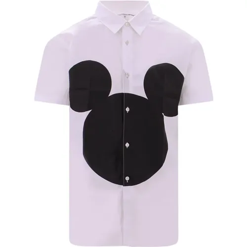 Disney Print Cotton Shirt , male, Sizes: S - Comme des Garçons - Modalova