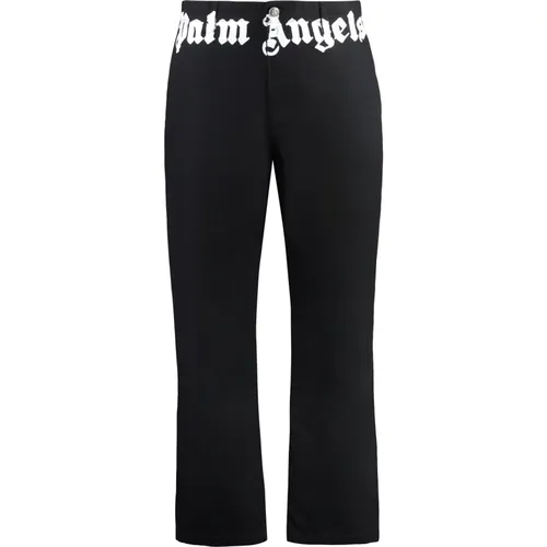 Logo Print Baumwollhose , Herren, Größe: M - Palm Angels - Modalova