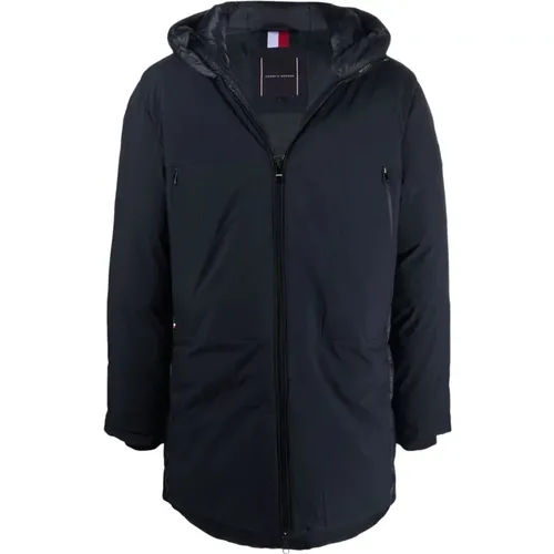 Tech MIX Media Parka , male, Sizes: S - Tommy Hilfiger - Modalova