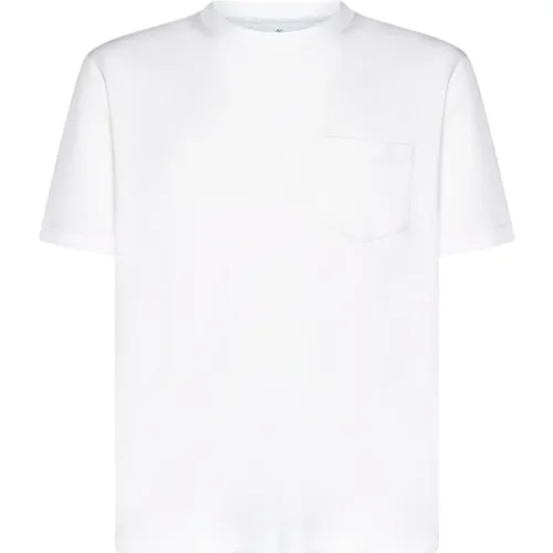 Cotton T-shirts and Polos Beige , male, Sizes: L - BRUNELLO CUCINELLI - Modalova