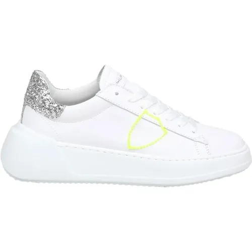 Weiße Tres Temple Low Top Sneakers - Philippe Model - Modalova