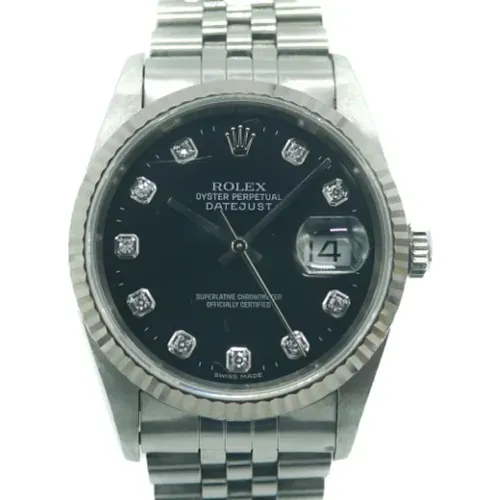 Pre-owned Stainless Steel watches , female, Sizes: ONE SIZE - Rolex Vintage - Modalova